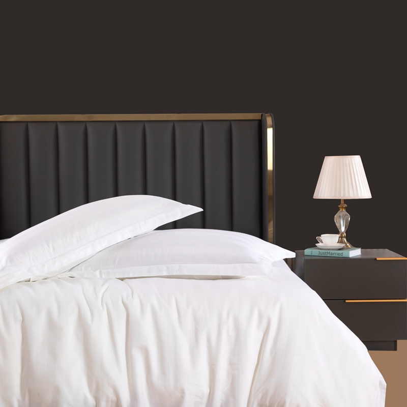 6080S 400TC 100% pamut szatén sima fehér szállodai ágyneműgarnitúra 6080S 400TC 100% pamut szatén sima fehér szállodai ágyneműgarnitúra