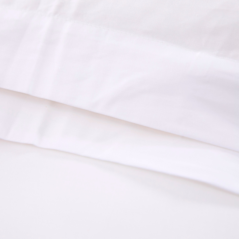 6080S 400TC 100% pamut szatén sima fehér szállodai ágyneműgarnitúra 6080S 400TC 100% pamut szatén sima fehér szállodai ágyneműgarnitúra