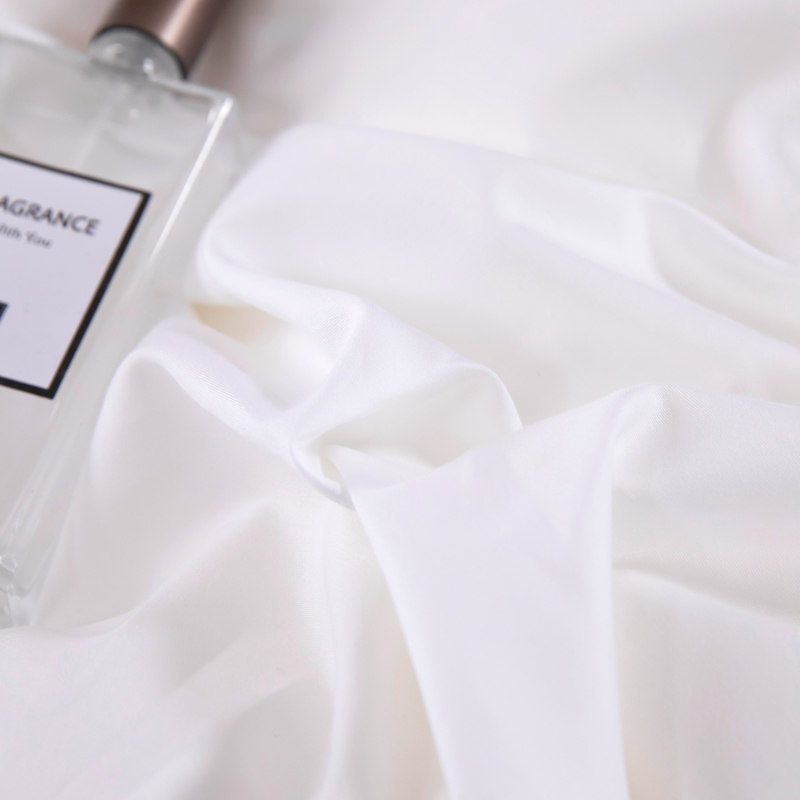 6080S 400TC 100% pamut szatén sima fehér szállodai ágyneműgarnitúra 6080S 400TC 100% pamut szatén sima fehér szállodai ágyneműgarnitúra