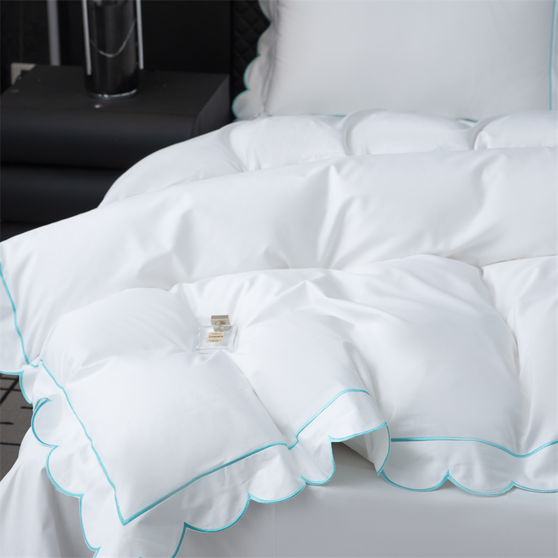 Új hímző vágott kivitelű 400TC pamut szatén ágyneműgarnitúra Új hímző vágott kivitelű 400TC pamut szatén ágyneműgarnitúra