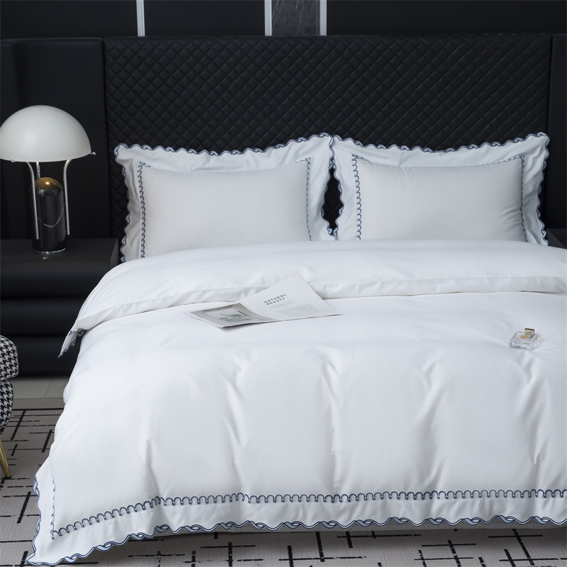 Kiváló hímző szabású 350TC pamut szatén ágyneműkészlet Kiváló hímző szabású 350TC pamut szatén ágyneműkészlet