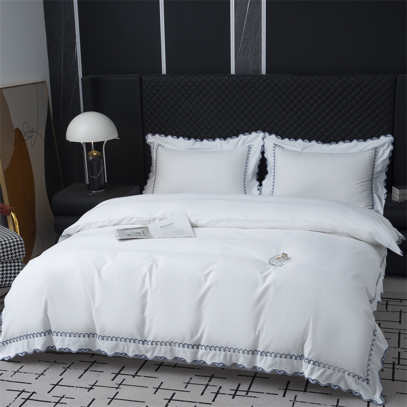 Kiváló hímző szabású 350TC pamut szatén ágyneműkészlet Kiváló hímző szabású 350TC pamut szatén ágyneműkészlet