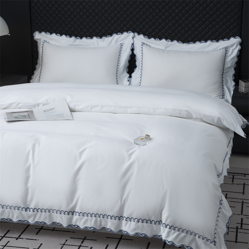 Kiváló hímző szabású 350TC pamut szatén ágyneműkészlet Kiváló hímző szabású 350TC pamut szatén ágyneműkészlet