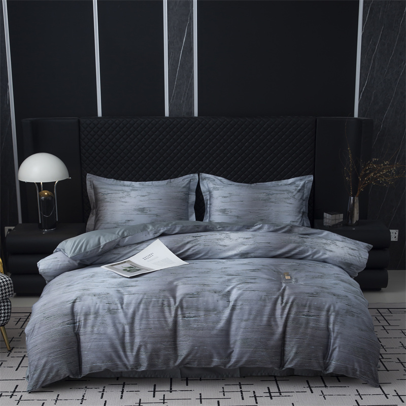 Impresszionista digitális nyomtatott 100S pamut ágyneműgarnitúra