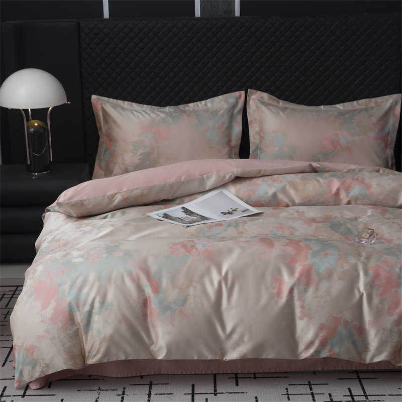 Impresszionista fonalból festett jacquard 80S pamut ágyneműkészlet Impresszionista fonalból festett jacquard 80S pamut ágyneműkészlet