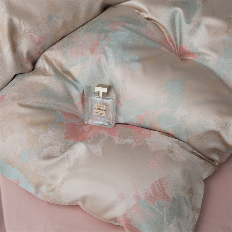 Impresszionista fonalból festett jacquard 80S pamut ágyneműkészlet Impresszionista fonalból festett jacquard 80S pamut ágyneműkészlet