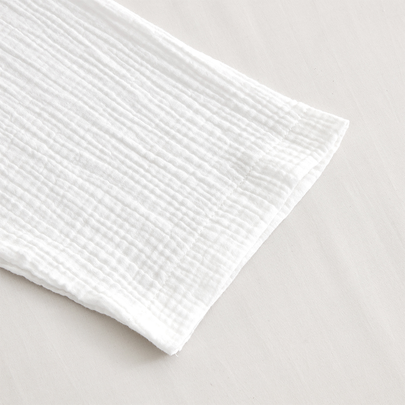 Kétrétegű géz pamutszövet kendő gallér Hotel fürdőköpeny Kétrétegű géz pamutszövet kendő gallér Hotel fürdőköpeny