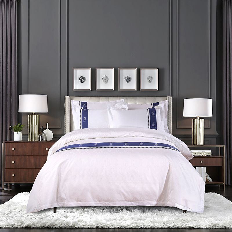 Fonal festett egyedi logó 100% pamut ágynemű készlet