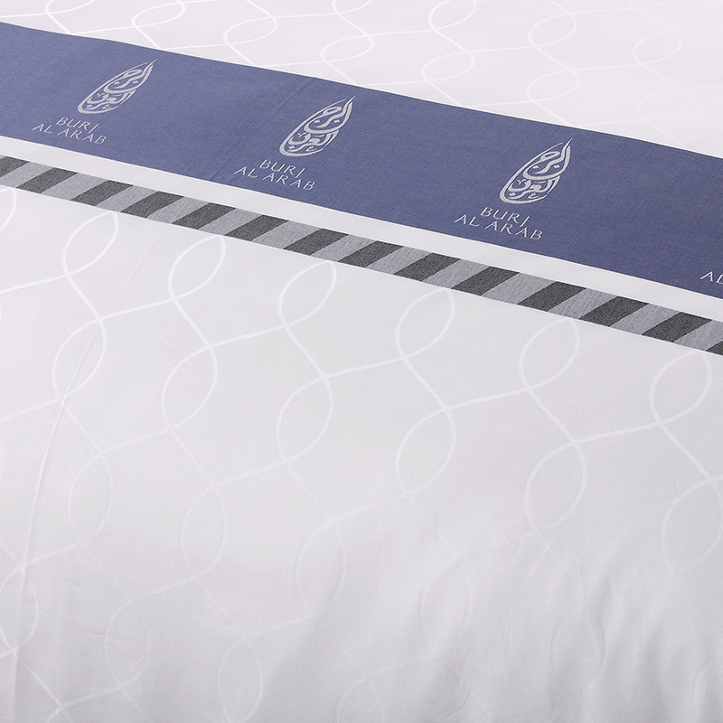 Fonal festett egyedi logó 100% pamut ágynemű készlet Fonal festett egyedi logó 100% pamut ágynemű készlet