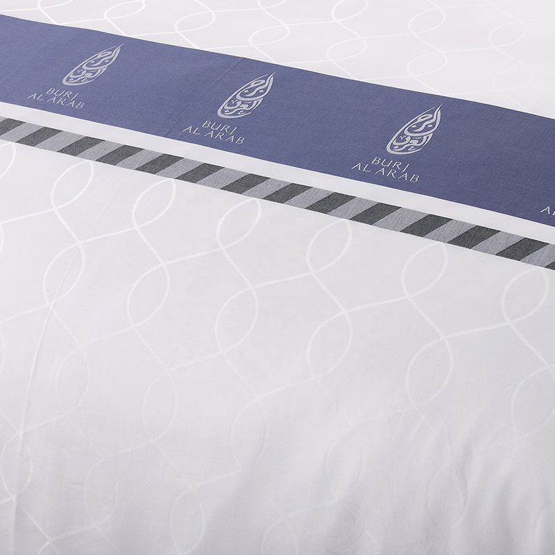 Fonal festett egyedi logó 100% pamut ágynemű készlet Fonal festett egyedi logó 100% pamut ágynemű készlet